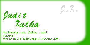 judit kulka business card